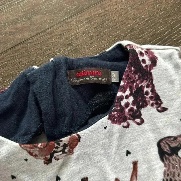 Catimini Dog print dress or tunic.  Girls size 3. Great condition! - Picture 3 of 6